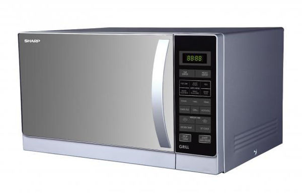 Picture of Sharp Grill Microwave Oven R-72A1-SM-V | 25 Litres - Mirror Silver